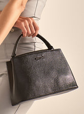 Bolsa em Couro Tote Preto